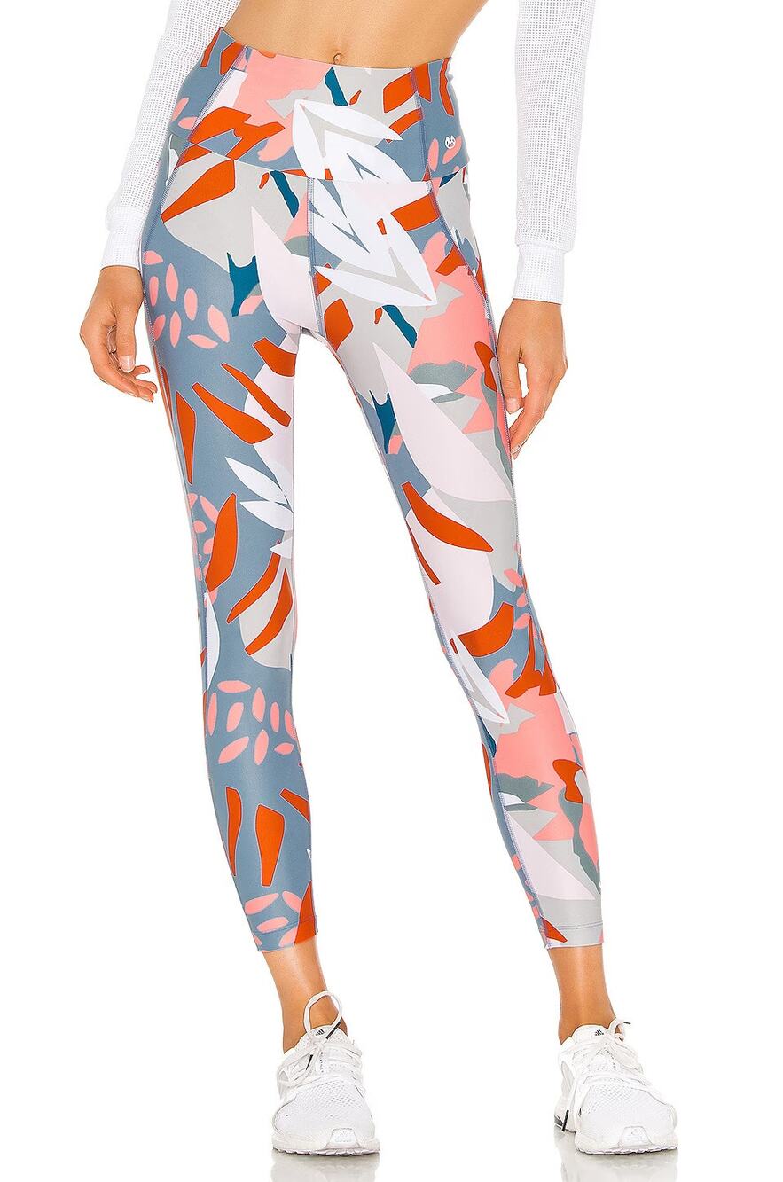 Maaji Activewear Dazeful High Rise Legging Watercolor Aqua XS